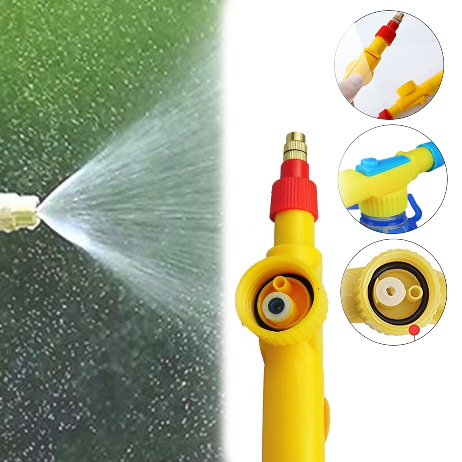 Adjustable sprayer for gardening and cleaning. Adjustable sprayer for gardening and cleaning.